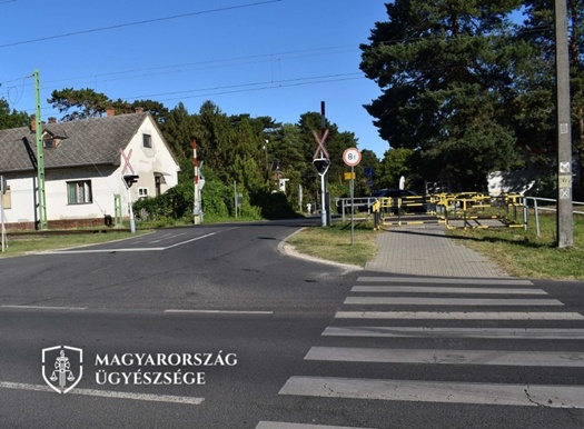 a baleset helyszíne