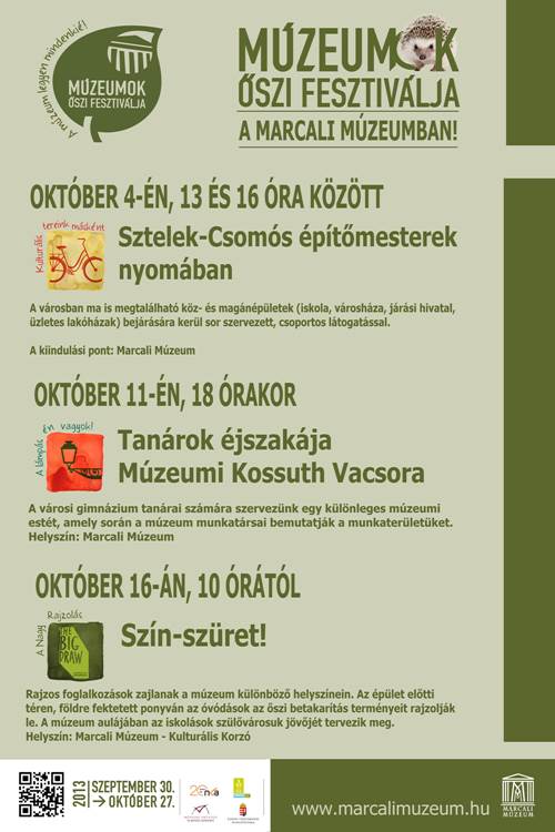 múzeum őszi fesztivál plakát 2